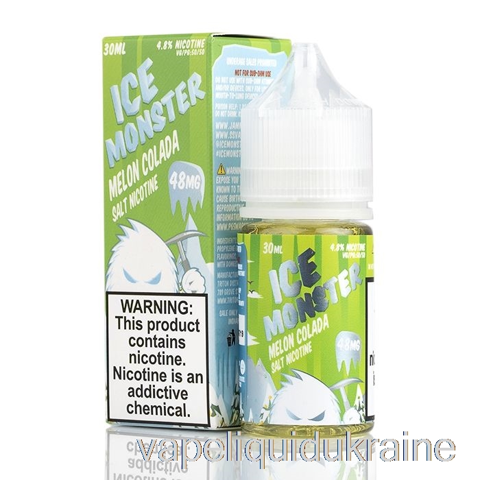 Vape Ukraine ICE Melon Colada - Ice Monster Salts - 30mL 48mg